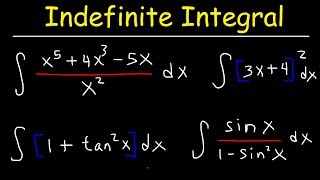 Indefinite Integral [upl. by Vivianne]