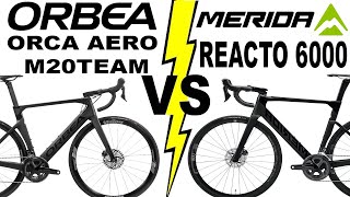 Orbea ORCA AERO M20TEAM VS Merida REACTO 6000 2021 Models [upl. by Enitsahc]