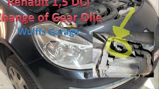 Renault Clio 15 DCI How to Change Gearbox Olie [upl. by Divadnhoj818]