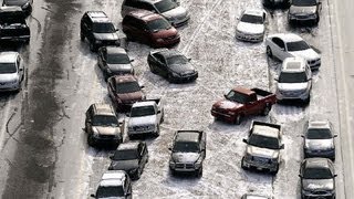 Icy weather in Atlanta leaves thousands stranded [upl. by Negroj]