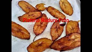 Platano Macho Maduro Frito [upl. by Gruchot]