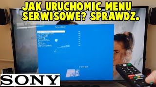 Jak Uruchomić Menu Serwisowe Na Telewizorze Sony  Sprawdź [upl. by Leonore]