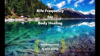 Body Healing  Rife Frequencies [upl. by Basilius]