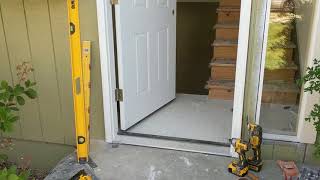 Jeld Wen Front Door Installation  Really crappy products and craftsmanship PART 1 [upl. by Norreht]