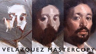 Portrait Painting Tutorial  Velázquez Master Copy PART 1 [upl. by Annekahs]