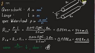 Leitungswiderstand berechnet [upl. by Delorenzo]
