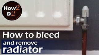 How to drain and remove one radiator draining and removing Radiator [upl. by Rosenblatt]