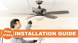 52quot Gazebo III Ceiling Fan Installation Guide [upl. by Arriet]