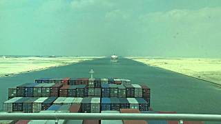 Suez Canal Time Lapsemp4 [upl. by Ynaittirb149]