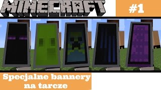 Minecraft  5 Specjalnych Bannerów Na Tarcze 1 [upl. by Matuag285]