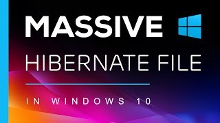 Remove That Massive Windows Hibernate File [upl. by Graehl]