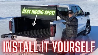 Hard Folding Tonneau  Box Cover Install GMC Sierra Chevy Silverado [upl. by Dorcy]