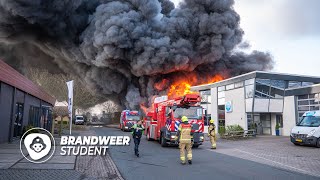 GROTE BRAND BIJ BANDENBEDRIJF [upl. by Suneya507]