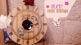 DIY Reloj Vintage  Reciclado  Carton [upl. by Annora]