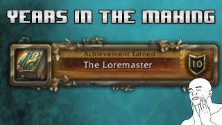 World of Warcraft When you finally get the Loremaster achievement [upl. by Middle]