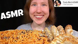 ASMR CHEESY FIRE NOODLES MUKBANG No Talking EATING SOUNDS [upl. by Pozzy]