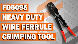 FD5095 Heavy Duty Wire Ferrule Ratchet Crimping Tool [upl. by Adnelg]