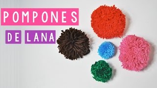 COMO HACER UN POMPON DE LANA 6 MANERAS DIFERENTES  Daniis Ways ♡ [upl. by Adnhoj]