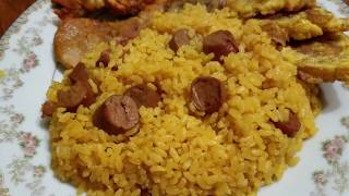 Puerto Rican Rice with Vienna Sausage [upl. by Arorua]