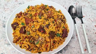 HOW TO MAKE THE BEST NATIVE JOLLOF RICE UPGRADED RECIPENIGERIAN JOLLOF RICEPALM OIL RICE [upl. by Arnuad323]