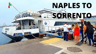 Ferry adventure hydrofoil from Naples to Sorrento [upl. by Assed]