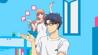 that one anime opening with cute hand movements  wotaku koi wa muzukashii op [upl. by Garceau892]