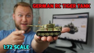 German Tiger Tank 172 Fully Functional RC Tank RC Turbo Tank [upl. by Sherar509]