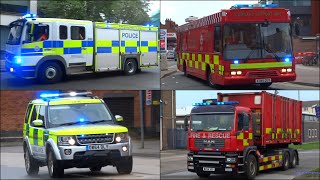 Fire Trucks Police Cars and Ambulances Responding  BEST OF 2015 [upl. by Douty]