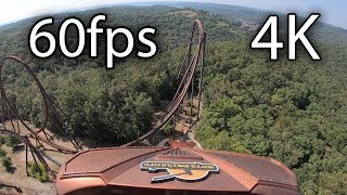 Wildfire front seat onride 4K POV 60fps Silver Dollar City [upl. by Libbi]