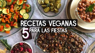 5 RECETAS VEGANAS PARA NAVIDAD [upl. by Ecerahc]