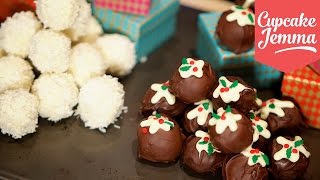 Two Recipes for Christmas Truffles  Cupcake Jemma [upl. by Mordy236]