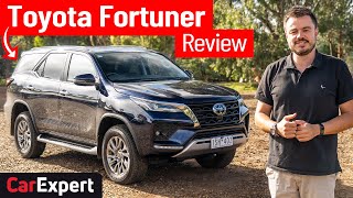 2021 Toyota Fortuner onoffroad review A HiLux SUV with 7 seats [upl. by Aleahs]