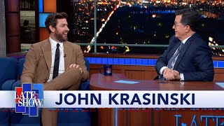 John Krasinski Teaches Stephen Colbert How To Do A Proper Boston Accent [upl. by Onitsuaf621]