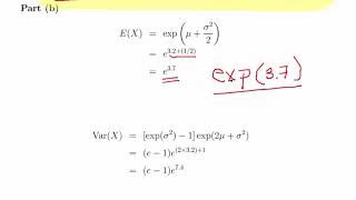 Lognormal Distribution  Worked Example [upl. by Ferdinana]