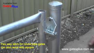 Gate Latch 2 way for round pipe and square [upl. by Agemo]