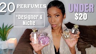 💕20 Amazing Perfumes UNDER 20 Designer amp Niche AffordableCheap Perfumes For Women On A Budget [upl. by Kandace]