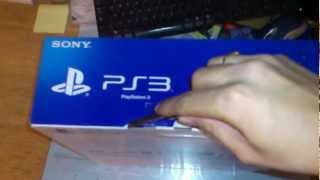 PS3 super slim Unboxing 500gb [upl. by Neddy]