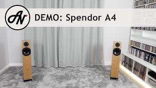 Spendor A4 Speakers  Video Demonstration [upl. by Kendricks]