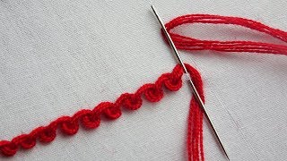 basic hand embroidery tutorial Scroll Stitch [upl. by Ingham]