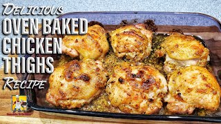 Oven Baked Chicken Thighs  Dinner Ideas [upl. by Yajiv]