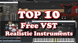 Top 10  Free VST  The Best Realistic Instruments 2020 [upl. by Maddi]