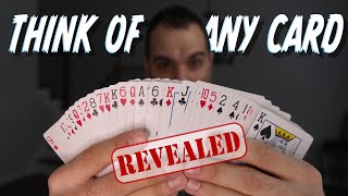 The Most FAMOUS MindReading Card Trick Revealed Mentalism Tutorial [upl. by Sassan431]