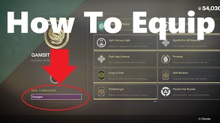 How To Unlock And Equip A Title  Seals Title Rewards  Destiny 2 [upl. by Pack]