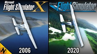 Flight Simulator 2020 vs Flight Simulator X  Direct Comparison [upl. by Meter514]