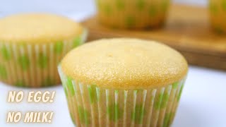 Moist Vanilla Cupcakes  No Egg No Milk [upl. by Kurtz]