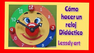 Cómo hacer un reloj didáctico fácil [upl. by Newhall983]