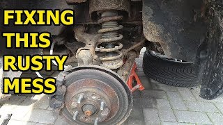 MX5 RUST RESTORATION part 1  Rear Suspension amp Brakes  MX5 PROJECT [upl. by Hauger384]