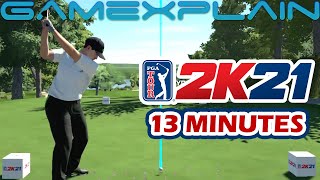 13 Minutes of PGA TOUR 2K21 Gameplay Nintendo Switch [upl. by Puduns363]