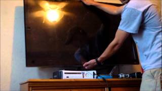 HOW TO UNinstall FLAT SCREEN TV OFF WALL [upl. by Tecla]