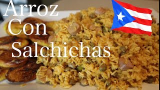 How to make Authentic Arroz Con Salchichas AKA rice with Vienna sausages [upl. by Arlina]